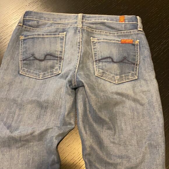 7 for all mankind Roxanne lighter wash jeans 25 - Picture 3 of 8